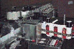 Premier Plastics uses two labeling 'systems ' to apply front and side labels for two sizes of Mallards Food Products' ginger st