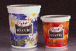 All eight stations on the press (above) are arranged around an offset cylinder measuring 48 inches in diameter. Eight mandrels (