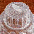 Cafe Classics come two per carton. Close-up (left) shows the bottom of a container after its tab has been pulled open and the pr