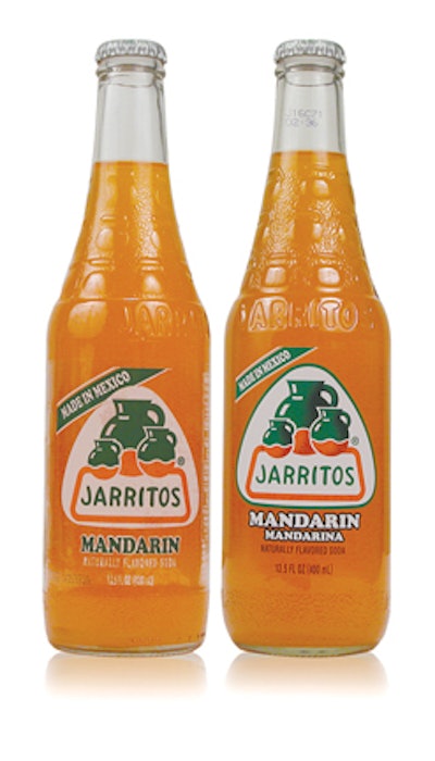 NO-LABEL LOOK. New eight-color labels for Jarritos provide more creative freedom to enhance the product image and improve brand