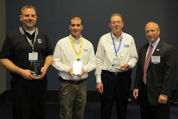 Mike Knecht, ID Technology; John Hodge, Brenton Engineering; David Roberts, Fowler Products; Mark Anderson, Pro Mach.