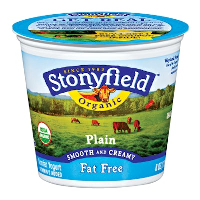 Stonyfield Farms has changed the material composition of its plastic yogurt cups and made the walls thinner