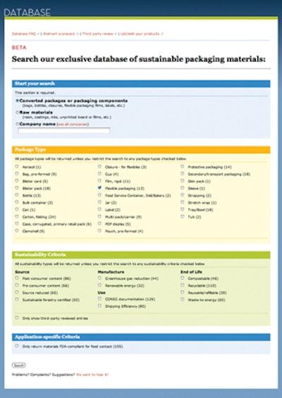 MULTIPLE VARIABLES. Unlike most packaging-related product databases, the GreenerPackage.com Product Database allows the user to