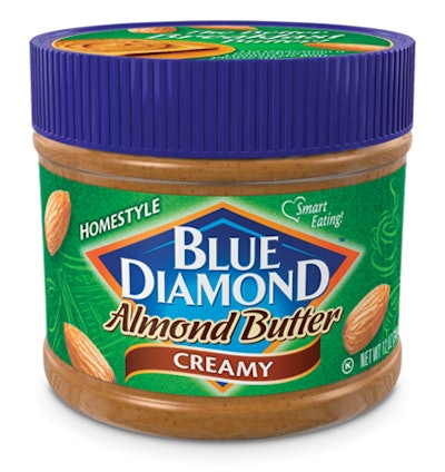 BRAND BUILDING. Though small, the new label leverages the key Blue Diamond brand equities and clearly communicates the new Almon