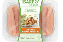 'SAFETY SEAL'. The Just Bare chicken pack encourages transparency, with an on-pack three-digit Family Farm Code enabling the con