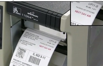 zebra label printer color