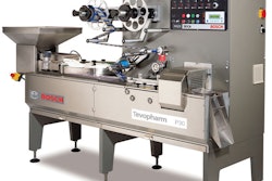 HIGH-SPEED. Each flow wrapper delivers 1,000 pieces/min. (above).