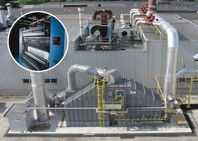 CLEAN MANUFACTURING. J.L. Clark has installed a regenerative thermal oxidizer to slash release of VOCs into the atmosphere durin