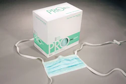 windowed cartons. A circular PP window enables medical personnel to identify the mask variety without having to first open the c