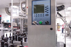 ROTARY FILLER. The new 54-head rotary filling system (left) can handle hot or cold filling, and its design has greatly simplifie