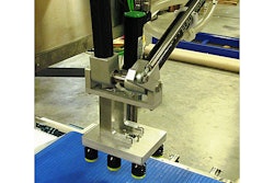 Switchback Group's new robotic case packer combining their flexible pack handling expertise, an ELAU delta 2 robot mechanism and