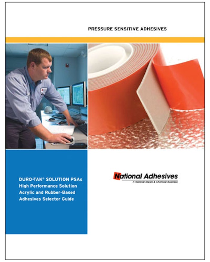 National Adhesives Adhesives selector guide From National Adhesives