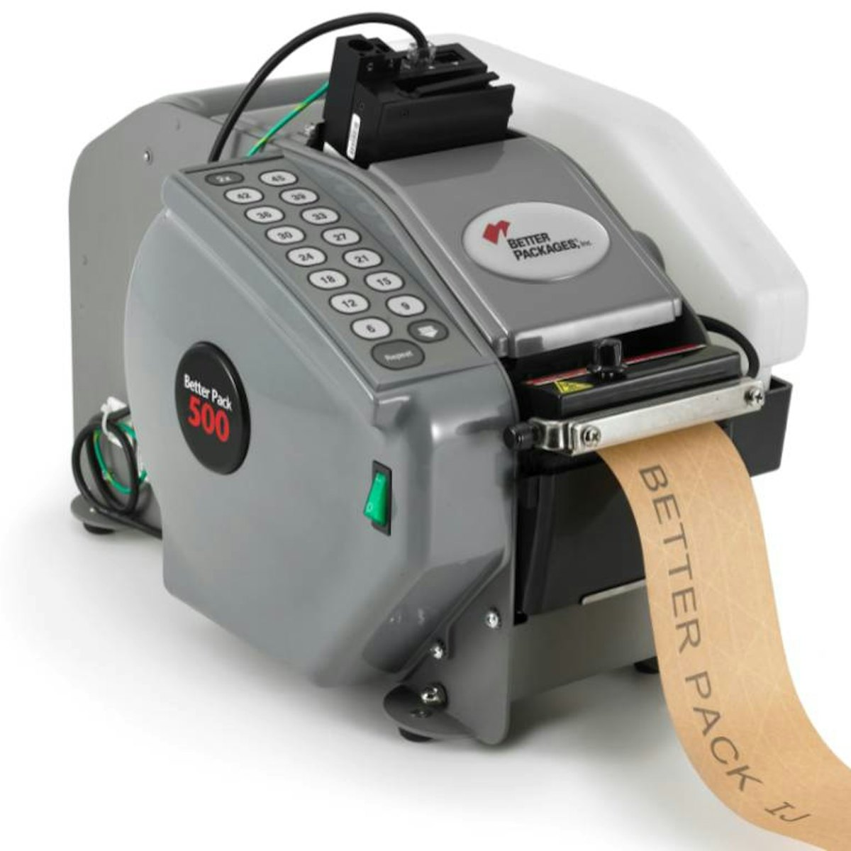 Better Packages Tape dispenser with ink jet printing system From