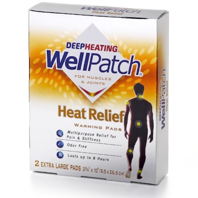 Wellpatch Warming Pain Relief Patch Large 4 each By Wellpatch