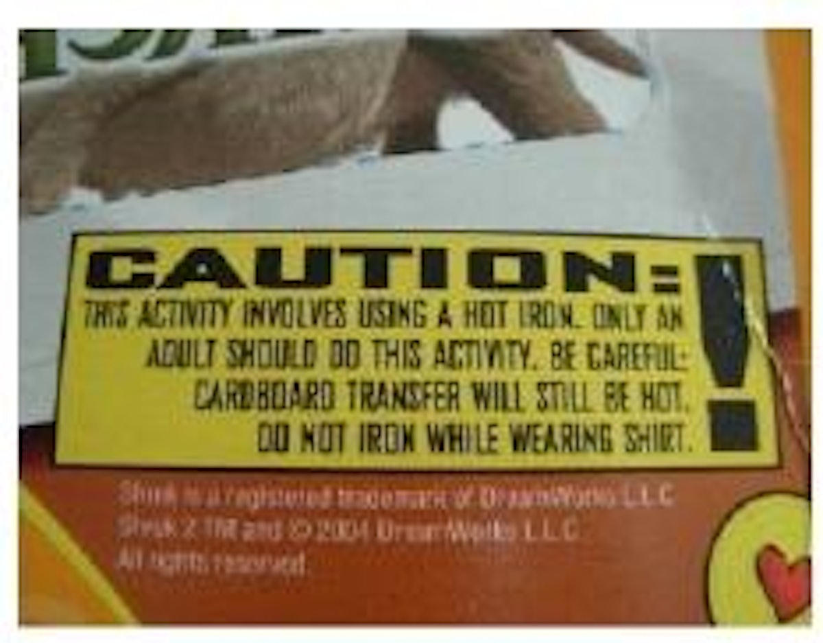 The wrap-up: Wacky warning label winners | Packaging World