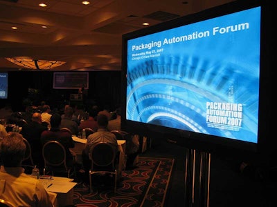 Speakers at Packaging Automation Forum included General Mills, Frito-Lay, NestlÃ©, Tropicana, Eli Lilly, Procter & Gamble and