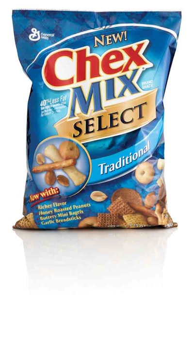 SOMETHING NEW. Chex Mix Select: Design themes in the club store pack instantly tell the member that this is new and different. G