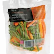 MICROWAVE CONVENIENCE. An internal steam vent in this stand-up pouch permits self-venting in the microwave oven.