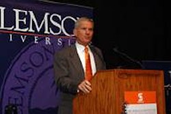 Clemson University President Jim Barker announced July 14, 2006, a partnership with global packaging leader Sonoco Products Comp