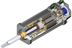 Linear actuator. Design of the linear actuator's planetary roller screw technology is shown clearly in this cutaway illustrati
