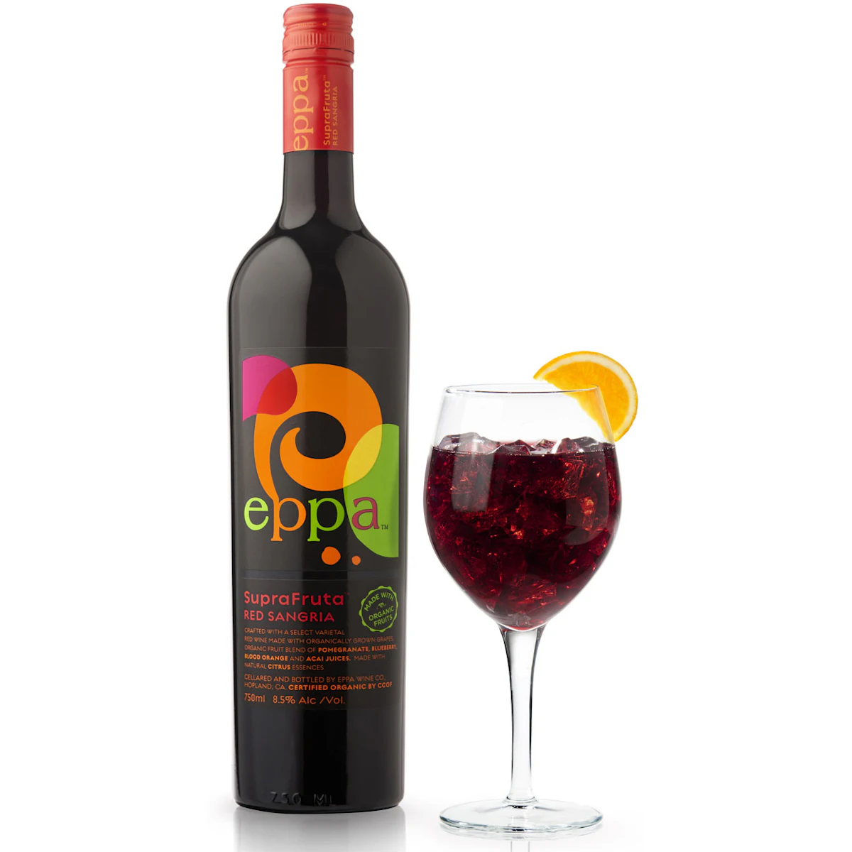 Color and shape define organic superfruit wine label design | Packaging ...