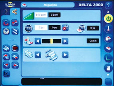 An HMI developed by Ilapak for its Delta 2000 wrapper incorporates well thought-out graphical design, on-line help tools and Pac