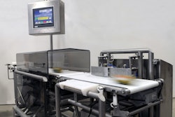 Friesen's check weighers, IP69K-rated for washdowns, make good use of CP69x2 control panels (right) for machine visualization.