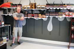 Danny Cash operates a retail store featuring his company's in-house processed and packaged products. A new service allows custom