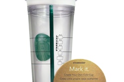 Starbucks’ MARK IT customizable cold cup tumbler.
