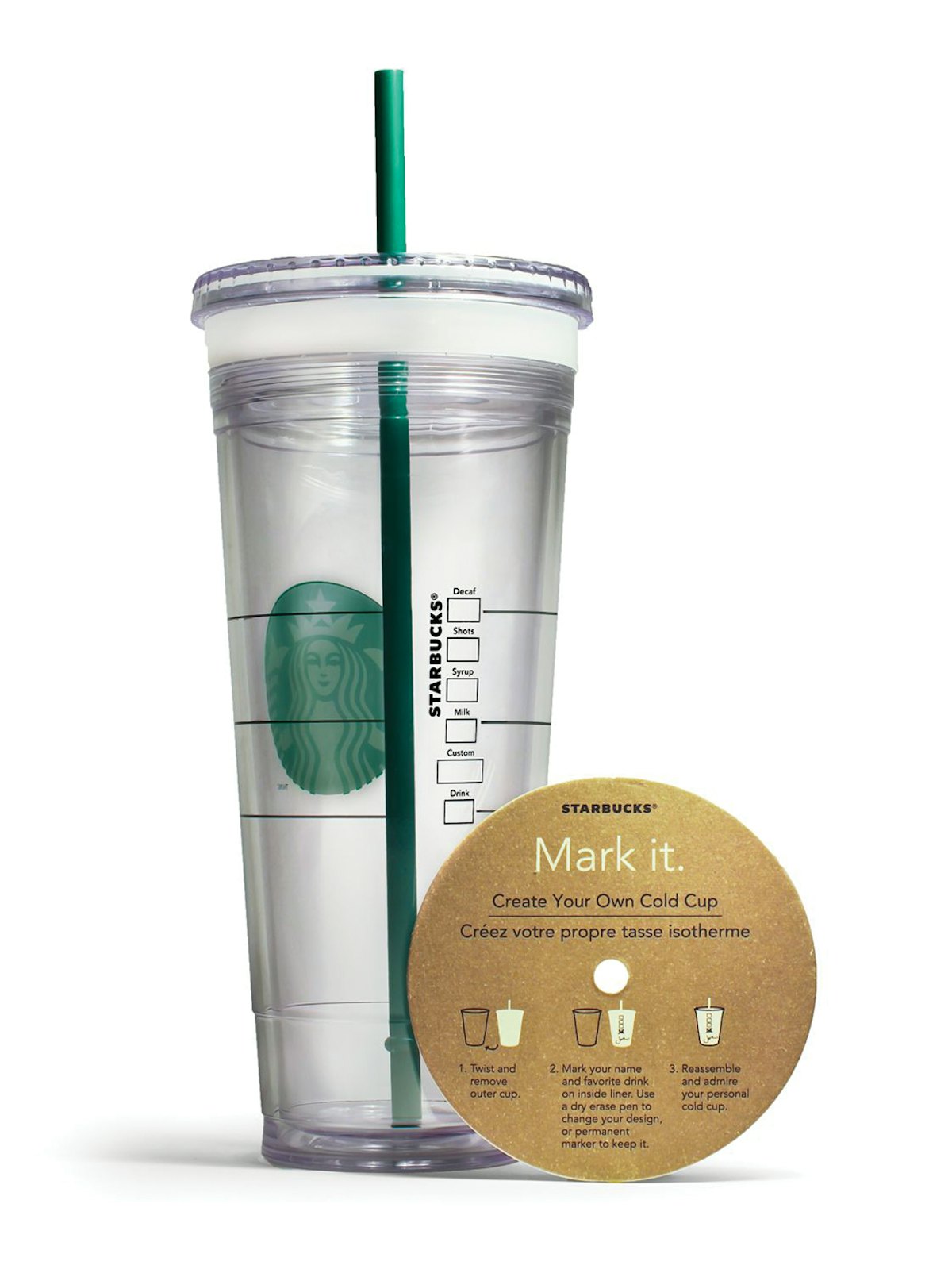 Creative Cuts - Starbucks Cold Cup LV Inspired