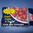 Steaming bag is included with the fresh potatoes.