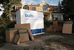 Custom-designed bathroom components, can be delivered in super-strong packaging.