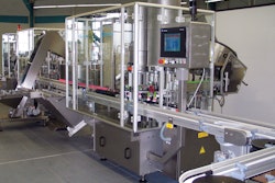 Line for mascara bottles that uses the Remote Video Service.