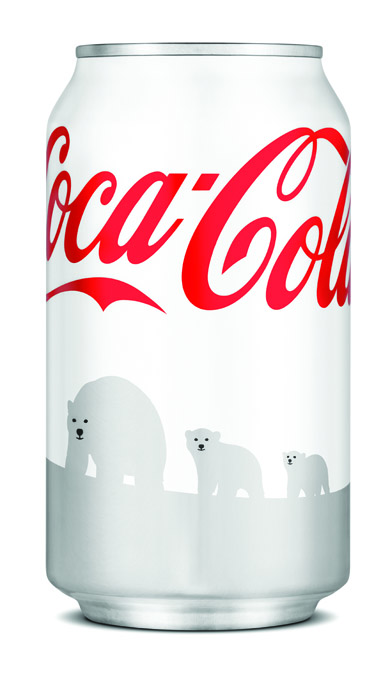 Coke's white can for 2011 holiday season