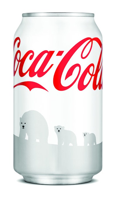 Coke's white can for 2011 holiday season