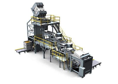 Material handling system for fragile food