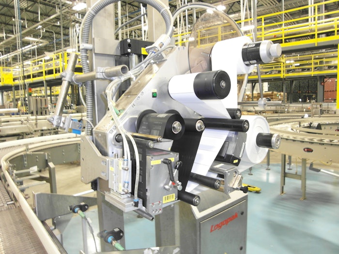 One of the new labelers at Carolina Beverage Group.