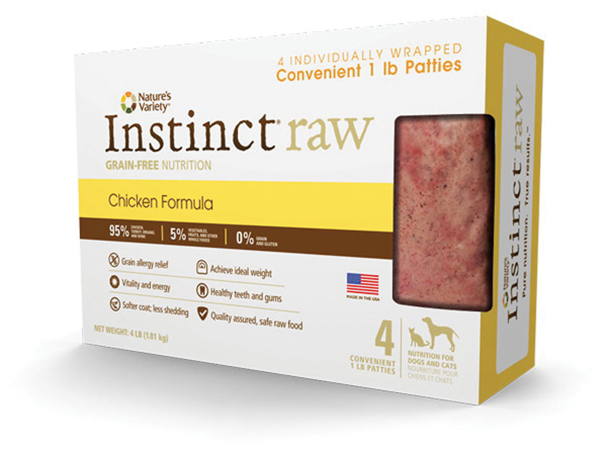 nature's variety instinct raw medallions frozen dog food