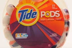 Tide pods come in a large fishbowl package.
