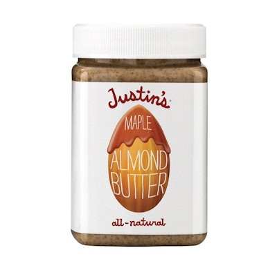 Justin's nut butters now come in containers made from 100% PCR PET.