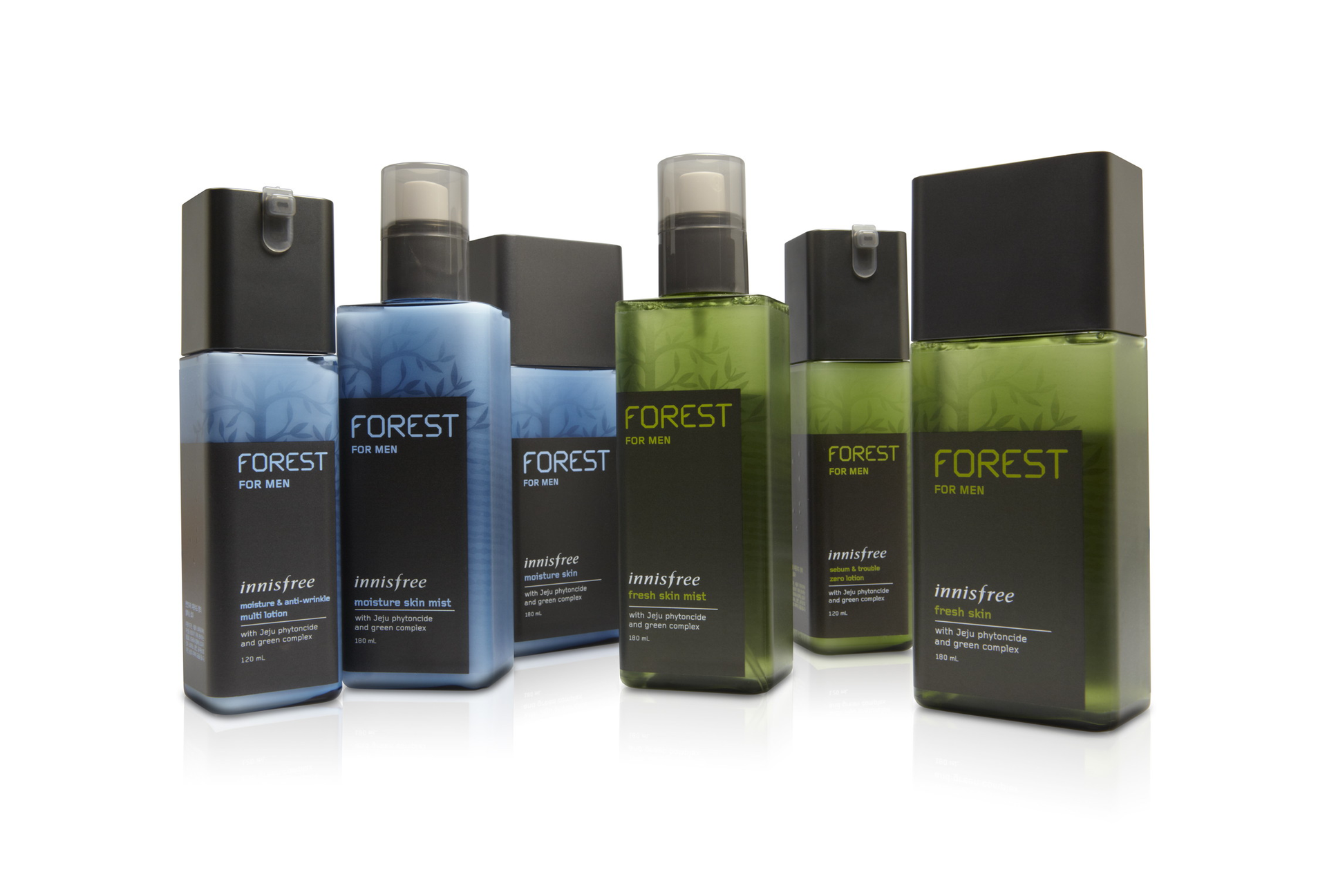 Innisfree Forest for Men draws its inspiration from the dewy forests of Jeju Island.