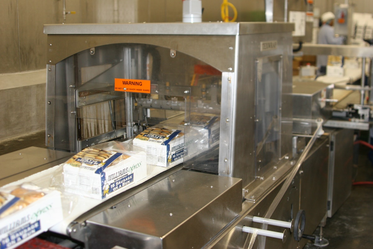 Williams Sausage streamlines shrink wrapping on breakfast sandwich line