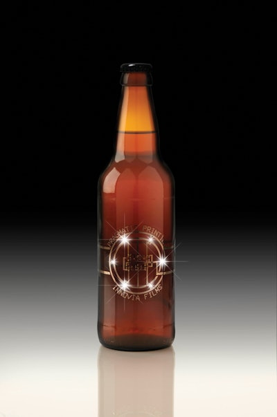 Interactive bottle labels from Innovia and PragmatiC Printing.