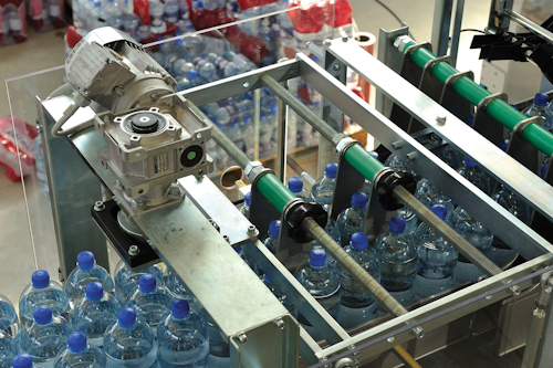 High precision and highly repeatable movements required by this shrink wrapper are delivered by servo drives.