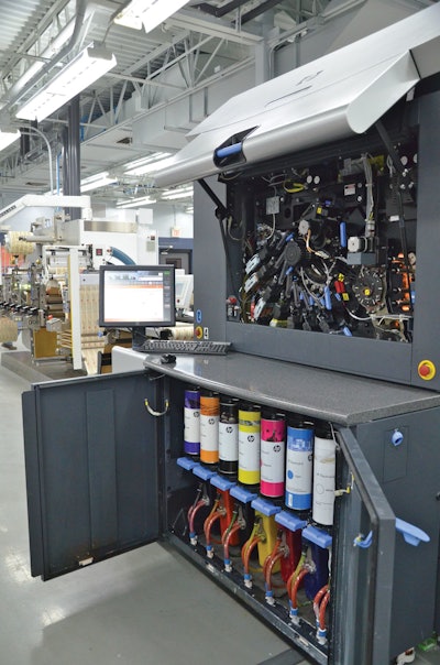 At the heart of the integrated prime/print/finish line is the HP Indigo WS6000 digital press.