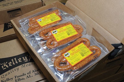 Kelley Foods ships a broad range of pork products in more than 25 different case dimensions and weights.