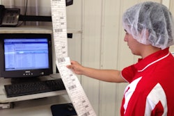 Once produce is packed, variable information on the lot is sent from the ERP system to the printer, where it merges with static label data and is printed for manual application.