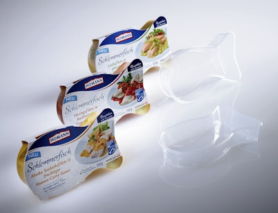 PP tray for chilled fish.