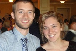 Packaging World Outstanding Senior Andrew Finley and wife Mackenzie.