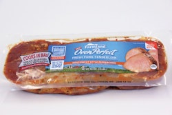 The key to the Oven Perfect film specifications is that the thermoform plus lid stock become the best possible cooking vessel for the meat cut inside.